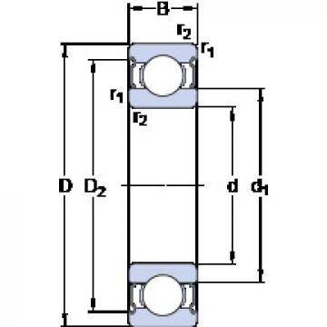 Bantalan 6222-2Z SKF