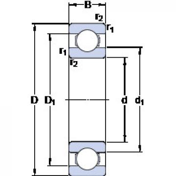 Bantalan 6203 ETN9 SKF