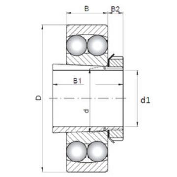 Bantalan 2211K-2RS+H311 ISO