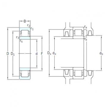 Bantalan NU1016ECM/HC5C3 SKF