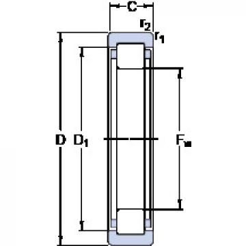 Bantalan RNU 2208 ECP SKF