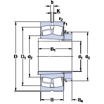 Bantalan 23036 CCK/W33 + H 3036 SKF