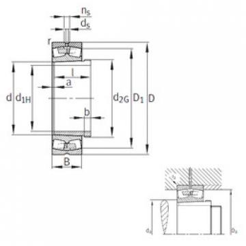 Bantalan 239/900-K-MB+AH39/900 FAG