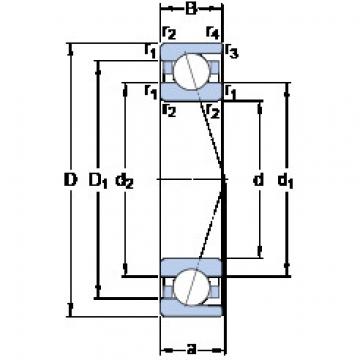 Bantalan 7008 ACD/P4A SKF