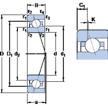 Bantalan 7015 CE/HCP4AH1 SKF