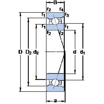 Bantalan 7011 ACB/HCP4A SKF