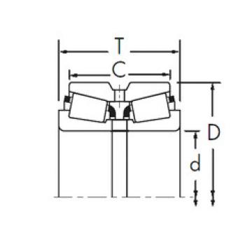 Bantalan 25580/25520D+X3S-25580 Timken