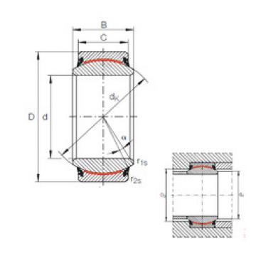 Bantalan GE 90 UK-2RS INA