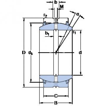 Bantalan GEZ 204 ES-2LS SKF