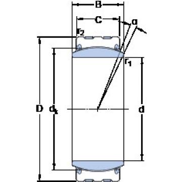 Bantalan GEC 320 TXA-2RS SKF