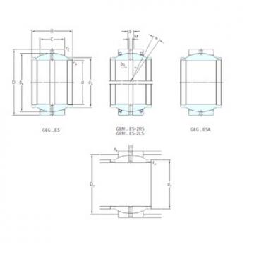 Bantalan GEM30ES-2RS SKF