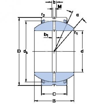 Bantalan GEZH 508 ES-2LS SKF