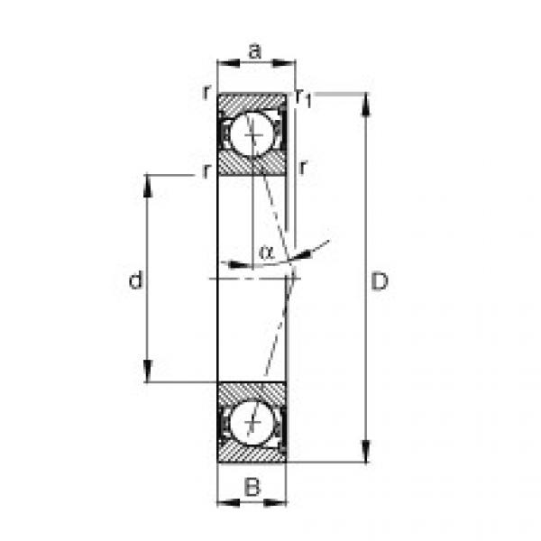 Bantalan B7000-C-2RSD-T-P4S FAG #1 image