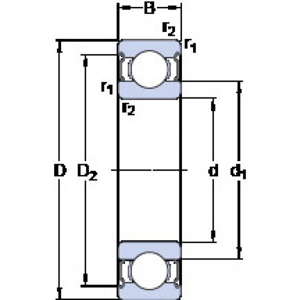 Bantalan 6222-2Z SKF #1 image