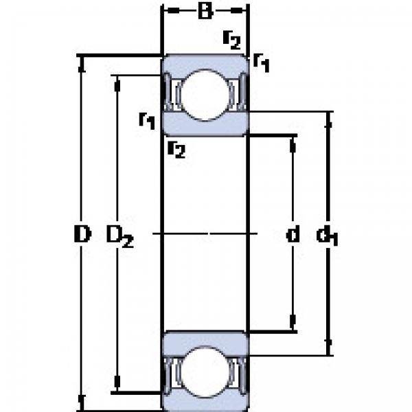 Bantalan 6209-2RS1 SKF #1 image