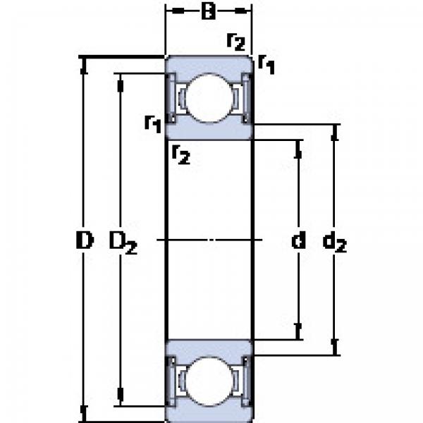 Bantalan W 6210-2RS1 SKF #1 image