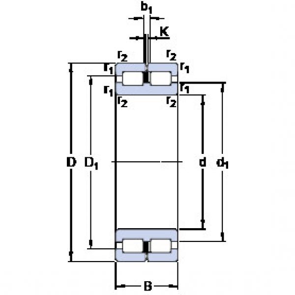 Bantalan NNC 4834 CV SKF #1 image