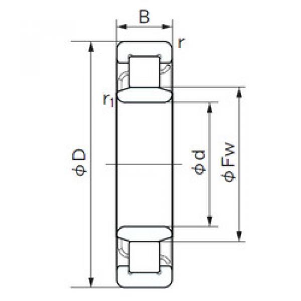 Bantalan NU 2308 NACHI #1 image