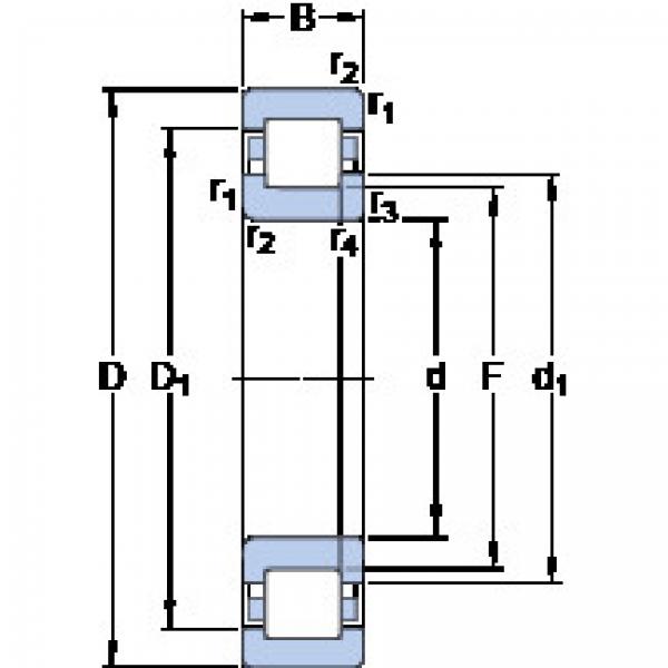 Bantalan NUP 219 ECP SKF #1 image