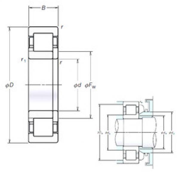 Bantalan NUP2228EM NSK #1 image