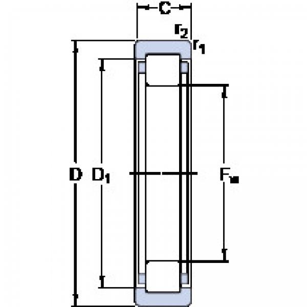 Bantalan RNU 2208 ECP SKF #1 image