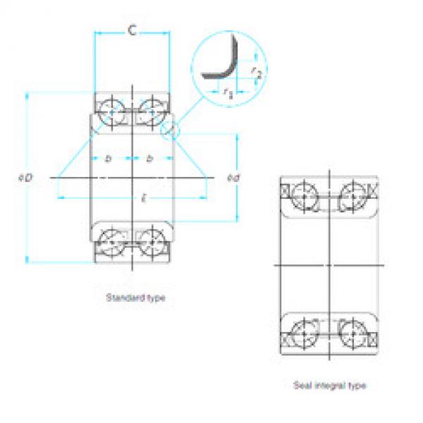 Bantalan 39BWD02JCA133 NSK #1 image