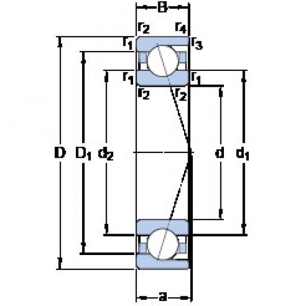 Bantalan 7008 ACD/P4A SKF #1 image