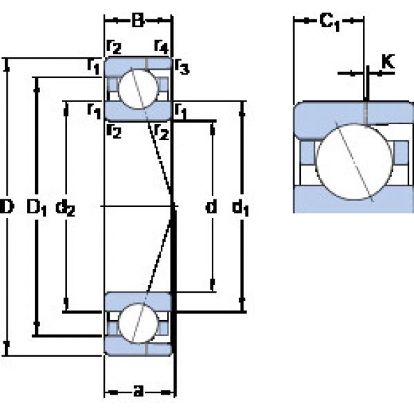 Bantalan 7010 CD/HCP4AH SKF #1 image