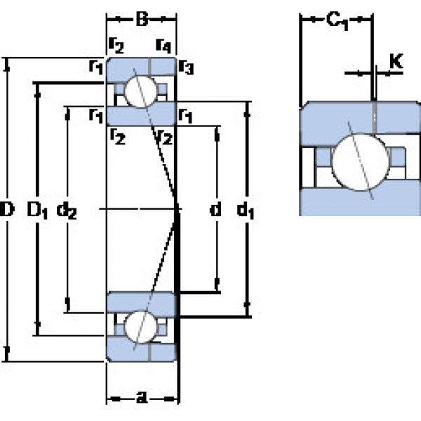 Bantalan 7001 ACE/P4AH SKF #1 image