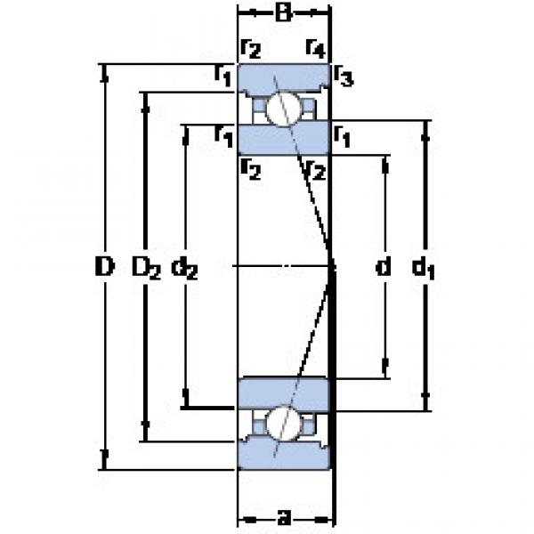 Bantalan 7011 ACB/HCP4A SKF #1 image