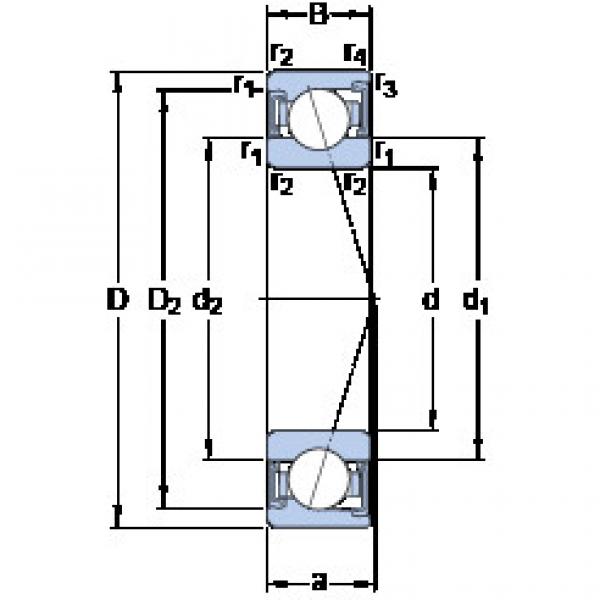 Bantalan S71905 ACD/HCP4A SKF #1 image