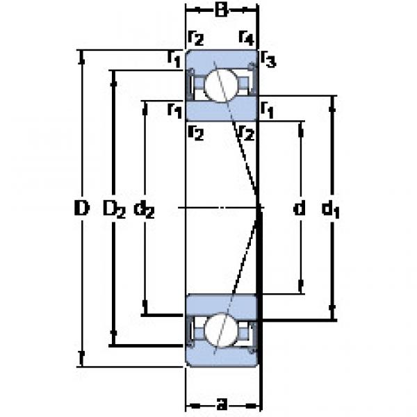 Bantalan S7019 CE/HCP4A SKF #1 image