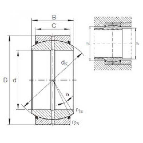 Bantalan GE 80 DO-2RS INA #1 image