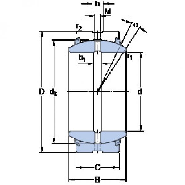 Bantalan GEZ 408 ESX-2LS SKF #1 image